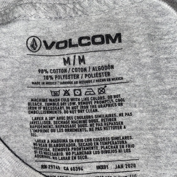 Boys Gray Volcom Tee M - Picture 2 of 2